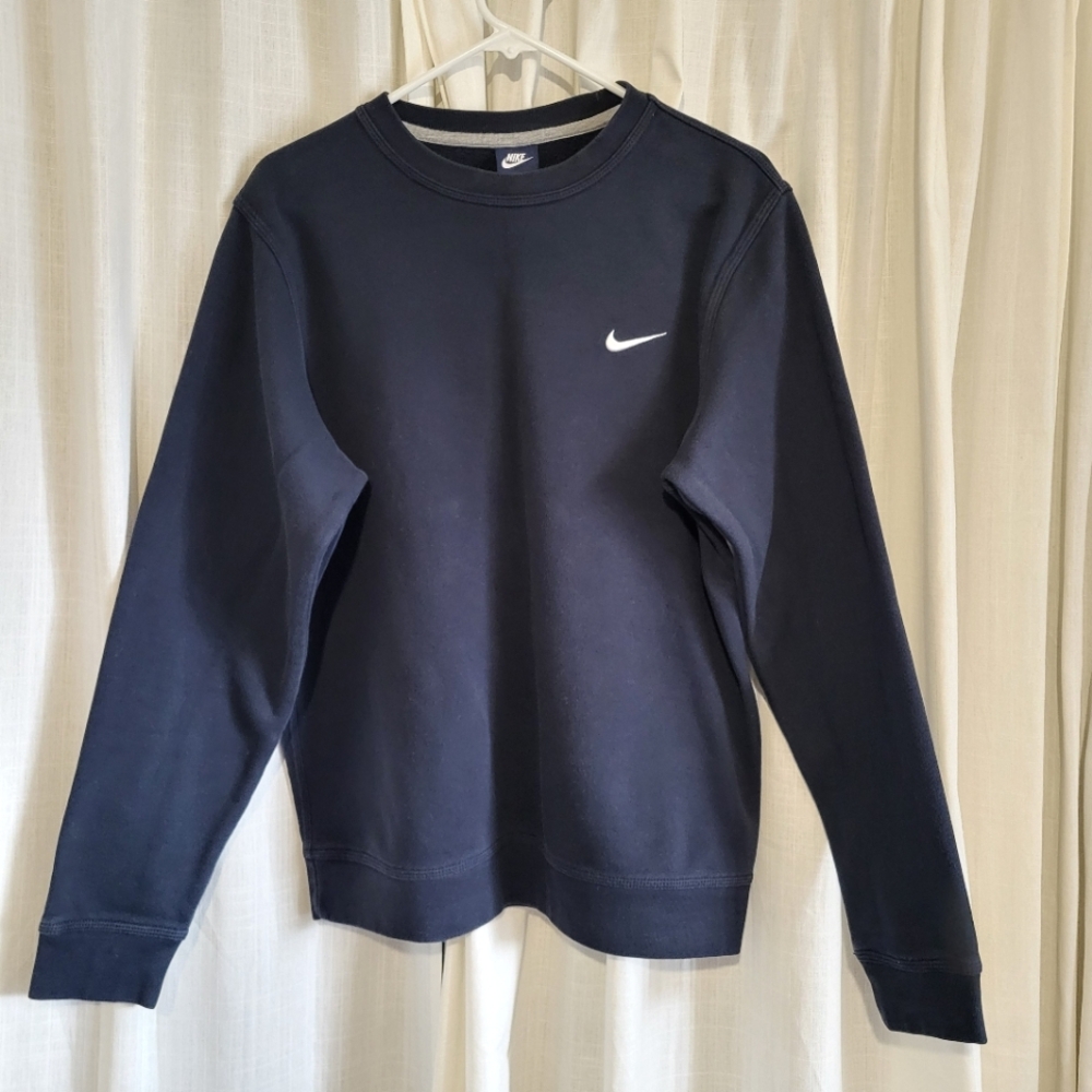 Nike 2015 Large Navy Single Swoosh Crewneck Sweatshirt